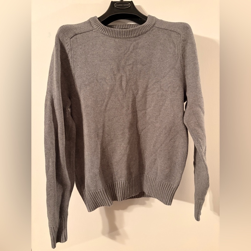 J. Crew Men's Charcoal Crewneck Sweater